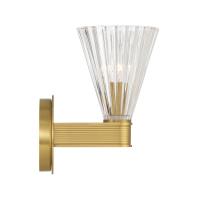 One Light Wall Sconce by Crystorama - Lotus Collection, Luxe Gold Finish - LOT-701-LG