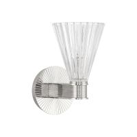 One Light Wall Sconce by Crystorama - Lotus Collection, Polished Nickel Finish - LOT-701-PN