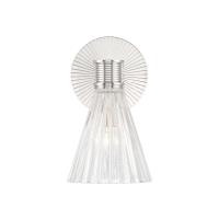 One Light Wall Sconce by Crystorama - Lotus Collection, Polished Nickel Finish - LOT-701-PN