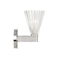 One Light Wall Sconce by Crystorama - Lotus Collection, Polished Nickel Finish - LOT-701-PN