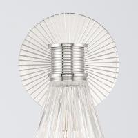 One Light Wall Sconce by Crystorama - Lotus Collection, Polished Nickel Finish - LOT-701-PN