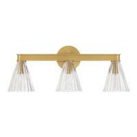 Three Light Bath by Crystorama - Lotus Collection, Luxe Gold Finish - LOT-703-LG