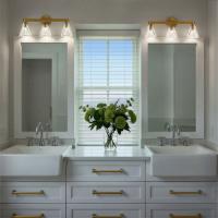 Three Light Bath by Crystorama - Lotus Collection, Luxe Gold Finish - LOT-703-LG