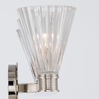 Three Light Bath by Crystorama - Lotus Collection, Polished Nickel Finish - LOT-703-PN
