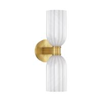 Two Light Wall Sconce by Crystorama - Lotus Collection, Luxe Gold Finish - LOT-712-LG