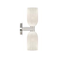 Two Light Wall Sconce by Crystorama - Lotus Collection, Polished Nickel Finish - LOT-712-PN