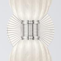 Two Light Wall Sconce by Crystorama - Lotus Collection, Polished Nickel Finish - LOT-712-PN