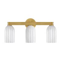 Three Light Bath by Crystorama - Lotus Collection, Luxe Gold Finish - LOT-713-LG