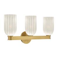 Three Light Bath by Crystorama - Lotus Collection, Luxe Gold Finish - LOT-713-LG