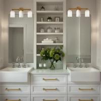 Three Light Bath by Crystorama - Lotus Collection, Luxe Gold Finish - LOT-713-LG
