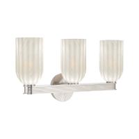 Three Light Bath by Crystorama - Lotus Collection, Polished Nickel Finish - LOT-713-PN