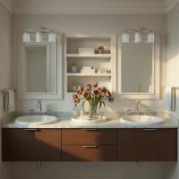 Three Light Bath by Crystorama - Lotus Collection, Polished Nickel Finish - LOT-713-PN