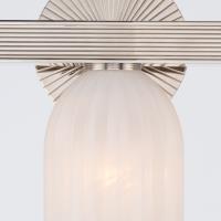 Three Light Bath by Crystorama - Lotus Collection, Polished Nickel Finish - LOT-713-PN