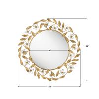 Mirror by Crystorama - Marselle Collection, Antique Gold Finish - MSL-M030-GA