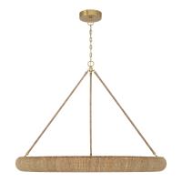LED Chandelier by Crystorama - Oakley Collection, Soft Gold Finish - OAK-7539-SG