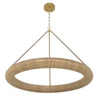 LED Chandelier by Crystorama - Oakley Collection, Soft Gold Finish - OAK-7539-SG