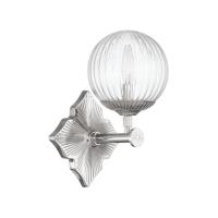 One Light Wall Sconce by Crystorama - Orly Collection, Polished Nickel Finish - ORY-1001-PN-CL