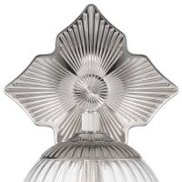 One Light Wall Sconce by Crystorama - Orly Collection, Polished Nickel Finish - ORY-1001-PN-CL