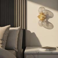 Two Light Wall Sconce by Crystorama - Orly Collection, Aged Brass Finish - ORY-1002-AG-CL