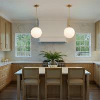 One Light Pendant by Crystorama - Orly Collection, Aged Brass Finish - ORY-1007-AG-WH