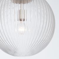 One Light Pendant by Crystorama - Orly Collection, Polished Nickel Finish - ORY-1007-PN-CL