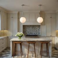 One Light Pendant by Crystorama - Orly Collection, Polished Nickel Finish - ORY-1007-PN-WH
