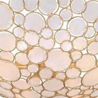 Six Light Chandelier by Crystorama - Palla Collection, Antique Gold Finish - PAL-525-GA