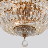 Five Light Chandelier by Crystorama - Roslyn Collection, Aged Brass Finish - ROS-A1006-AG-CL-MWP
