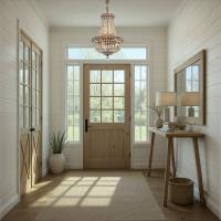 Five Light Chandelier by Crystorama - Roslyn Collection, Aged Brass Finish - ROS-A1006-AG-CL-MWP