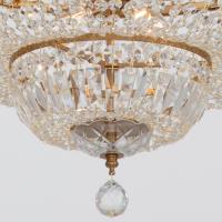 Nine Light Chandelier by Crystorama - Roslyn Collection, Aged Brass Finish - ROS-A1009-AG-CL-MWP