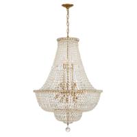 15 Light Chandelier by Crystorama - Roslyn Collection, Aged Brass Finish - ROS-A1015-AG-CL-MWP