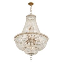 15 Light Chandelier by Crystorama - Roslyn Collection, Aged Brass Finish - ROS-A1015-AG-CL-MWP