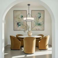 LED Pendant by Crystorama - Royce Collection, Charcoal Bronze Finish - RYC-8106-CZ