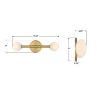 LED Bath by Crystorama - Terrell Collection, Luxe Gold Finish - TRL-2801-LG