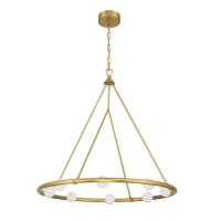 LED Chandelier by Crystorama - Terrell Collection, Luxe Gold Finish - TRL-2805-LG