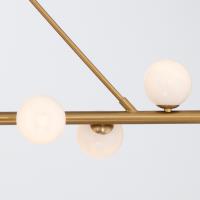 LED Linear Chandelier by Crystorama - Terrell Collection, Luxe Gold Finish - TRL-2807-LG