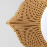 Mirror by Crystorama - Tullos Collection, Burnished Brass Finish - TUL-M100-BB