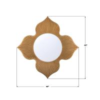 Mirror by Crystorama - Tullos Collection, Burnished Brass Finish - TUL-M100-BB