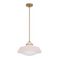 One Light Pendant by Crystorama - Xander Collection, Vibrant Gold Finish - XAN-8006-VG-BH