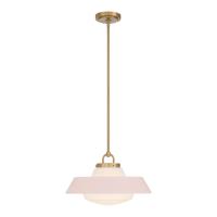 One Light Pendant by Crystorama - Xander Collection, Vibrant Gold Finish - XAN-8006-VG-BH