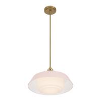 One Light Pendant by Crystorama - Xander Collection, Vibrant Gold Finish - XAN-8006-VG-BH