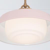 One Light Pendant by Crystorama - Xander Collection, Vibrant Gold Finish - XAN-8006-VG-BH