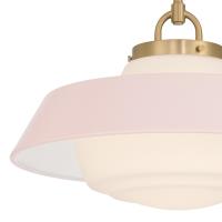 One Light Pendant by Crystorama - Xander Collection, Vibrant Gold Finish - XAN-8006-VG-BH