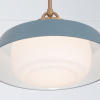 One Light Pendant by Crystorama - Xander Collection, Vibrant Gold Finish - XAN-8006-VG-BL