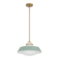 One Light Pendant by Crystorama - Xander Collection, Vibrant Gold Finish - XAN-8006-VG-GR