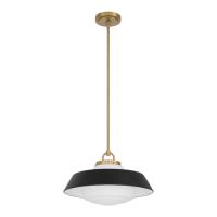 One Light Pendant by Crystorama - Xander Collection, Vibrant Gold Finish - XAN-8006-VG-MK