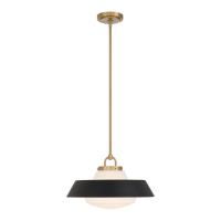 One Light Pendant by Crystorama - Xander Collection, Vibrant Gold Finish - XAN-8006-VG-MK