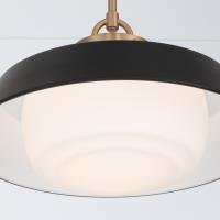 One Light Pendant by Crystorama - Xander Collection, Vibrant Gold Finish - XAN-8006-VG-MK