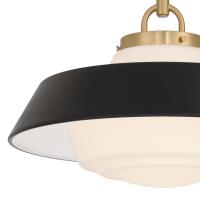 One Light Pendant by Crystorama - Xander Collection, Vibrant Gold Finish - XAN-8006-VG-MK