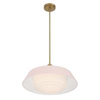 Three Light Pendant by Crystorama - Xander Collection, Vibrant Gold Finish - XAN-8009-VG-BH
